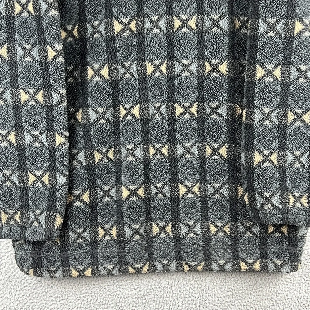 Vintage 90s North Face Snowflake 1/4 Zip Fleece Jacket Mens XL TG Aztec Pullover - Picture 8 of 12